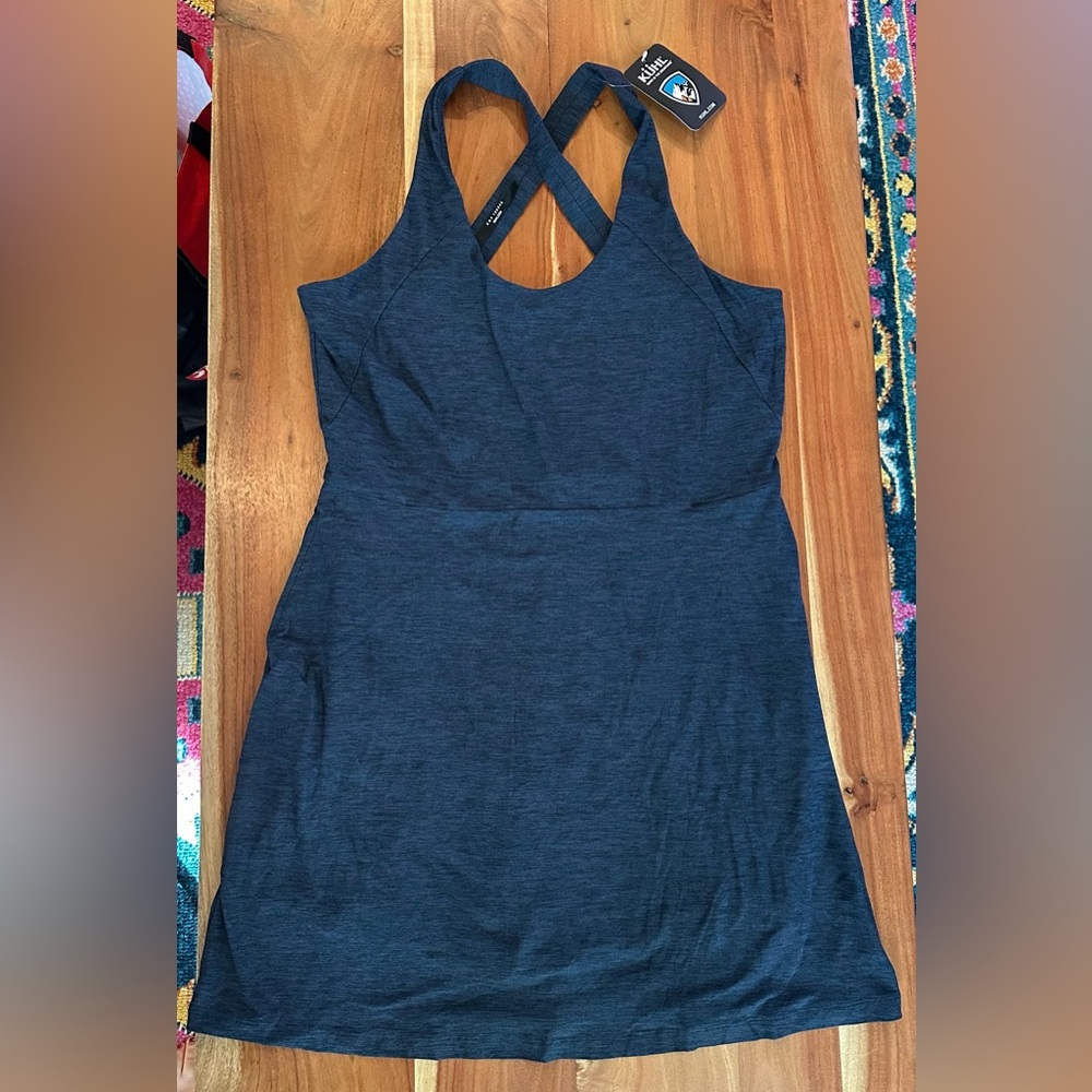 Kuhl Women’s Revivr Dress Large Indigo Heather New With Tags